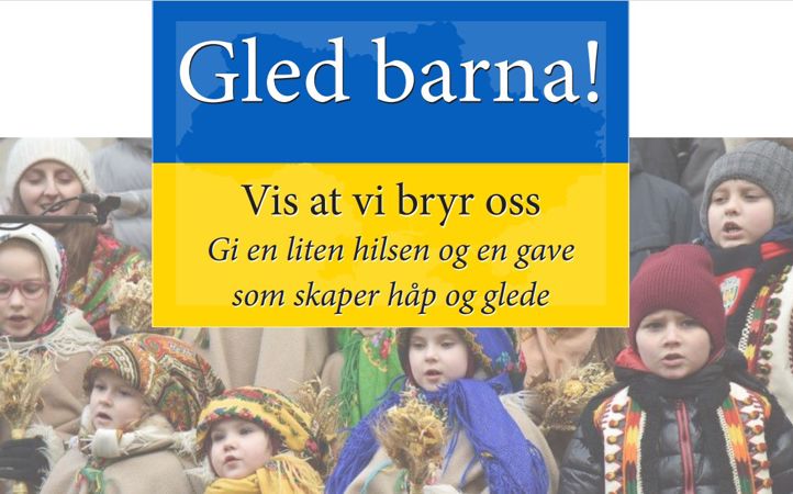 En gruppe barn i vinterklær