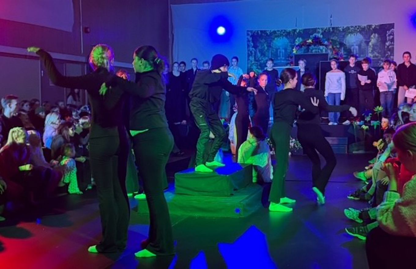 En gruppe mennesker som danser